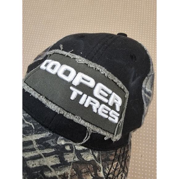 Cooper Tires Camouflage Hat Spell Out Logo Camo Baseball Trucker Strap Back Cap - Picture 9 of 9